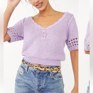 ⭐️NWOT Free People Bree Cropped Pullover⭐️